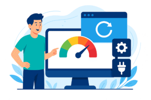 Lead generation funnel illustration